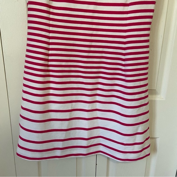 Lilly Pulitzer NWT Pink and White Stripe Zippered Mini Dress Size XL - Picture 4 of 8